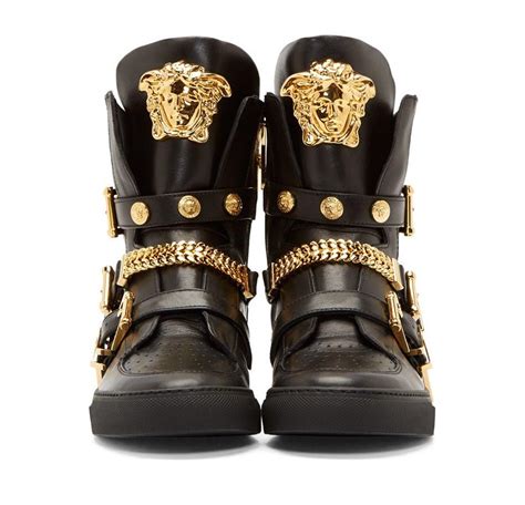 versace chain sneakers dames|Versace high top sneakers.